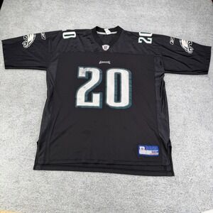 Vintage Brian Dawkins Jersey Mens XXL Black Green Reebok Philadelphia Eagles